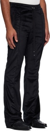 AMIRI Black Velvet Flare Track Sweatpants