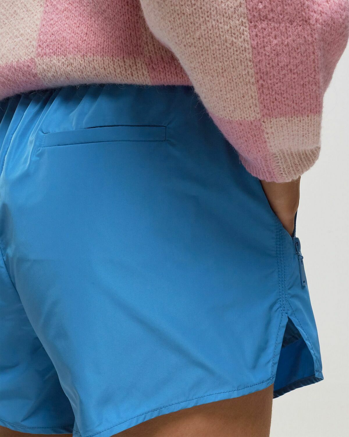 Stine Goya Oska, 1770 Shiny Taffeta Blue Casual Shorts
