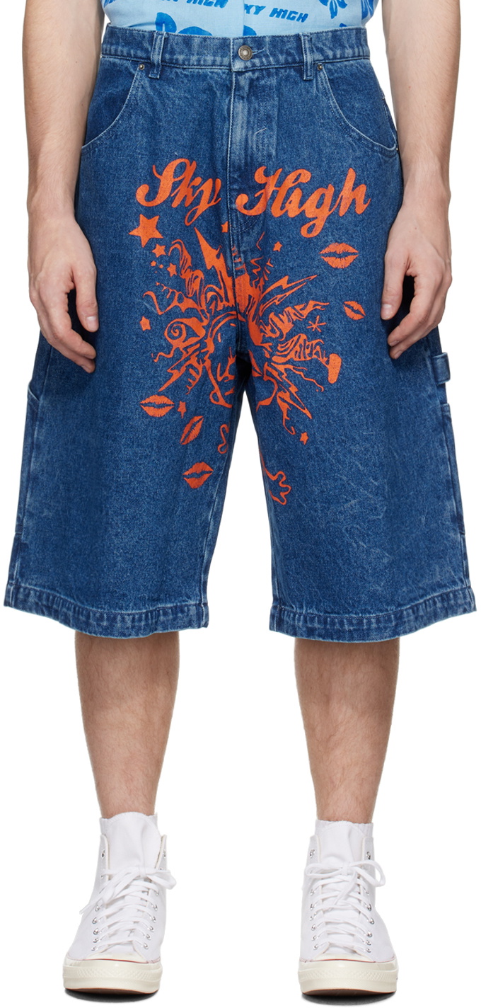 【関税込み】Sky High Farm Workwear ジーンズ Sky High Farm Workwear レディース ダブルデニム ニーワーク