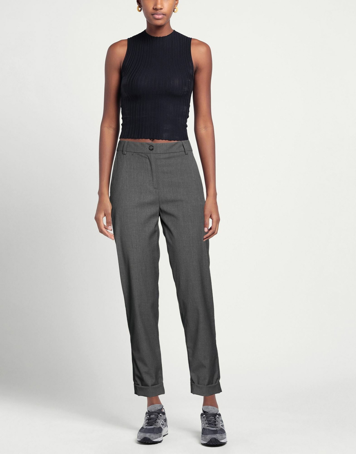 Manila Grace Womens Pants Charcoal