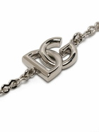 Dolce & Gabbana Silver-Tone Logo Chain Bracelet