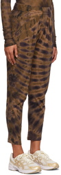 Raquel Allegra Khaki Tie Dye Easy Lounge Pants