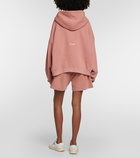 Acne Studios Fester cropped cotton fleece hoodie