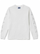 Blue Blue Japan - Kobolevi Sleeve-Printed Cotton-Jersey T-Shirt - White