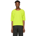 Homme Plisse Issey Miyake Yellow MC March T-Shirt