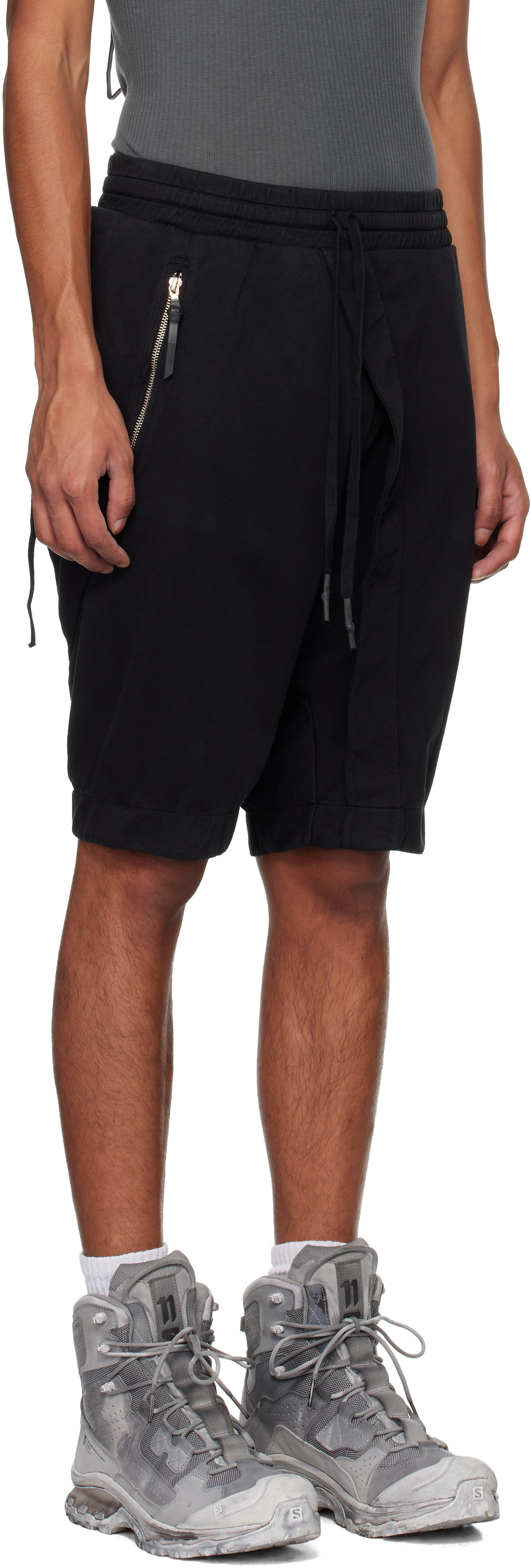11 by Boris Bidjan Saberi Black P34 Shorts