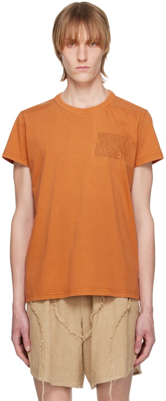 Photo: MISBHV Orange Jordan Barrett Edition Printed T-Shirt