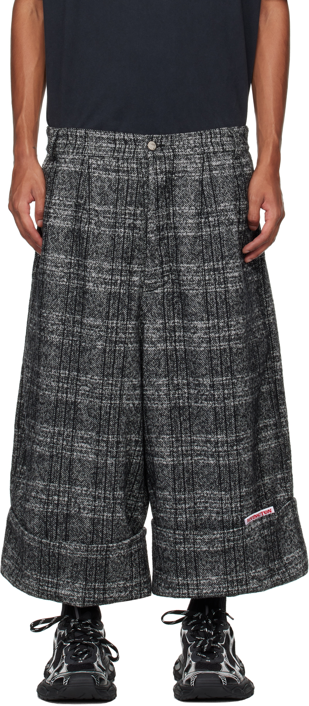 Rivington Roi Rebis Gray Wool Shorts