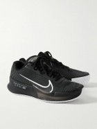 Nike Tennis - NikeCourt Air Zoom Vapor 11 Rubber-Trimmed Mesh Tennis Sneakers - Black