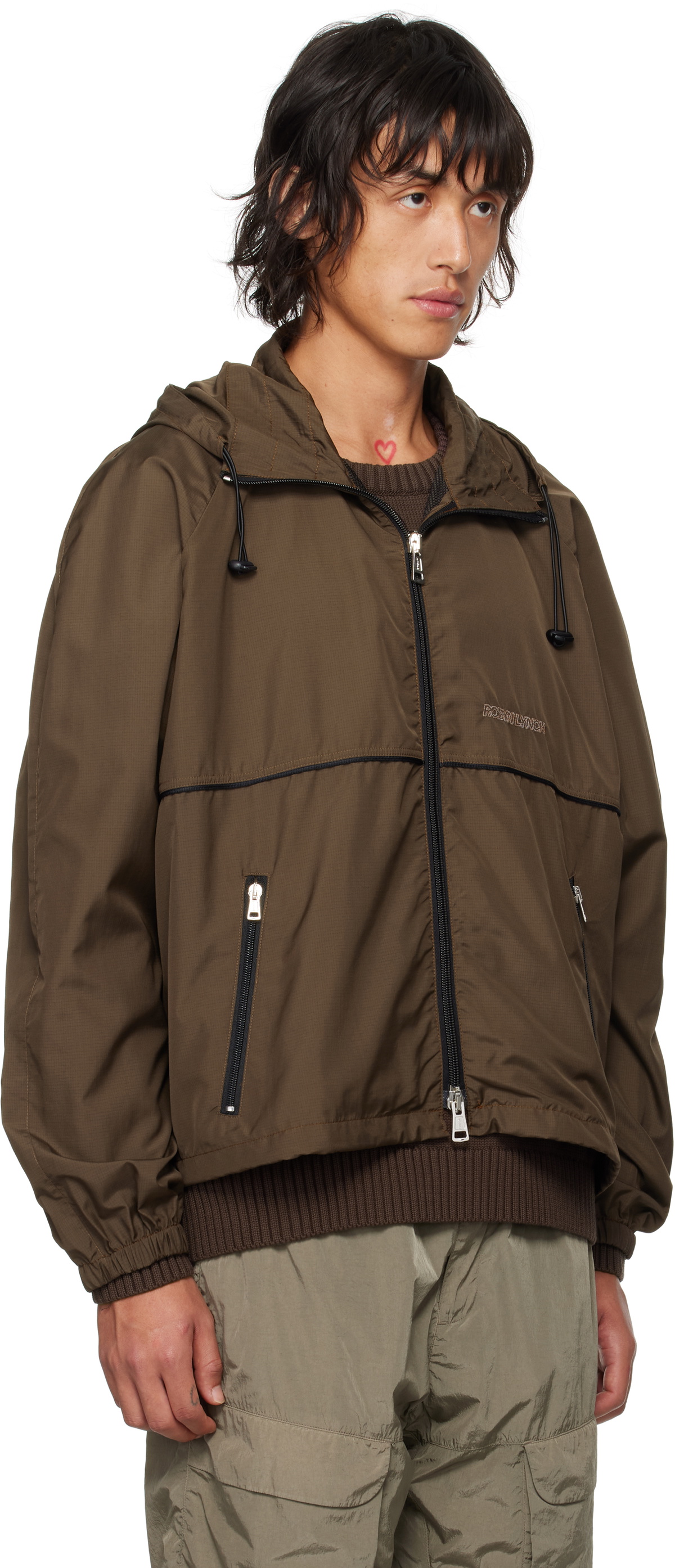 Robyn Lynch Brown Lightweight Recycled Nylon Jacket