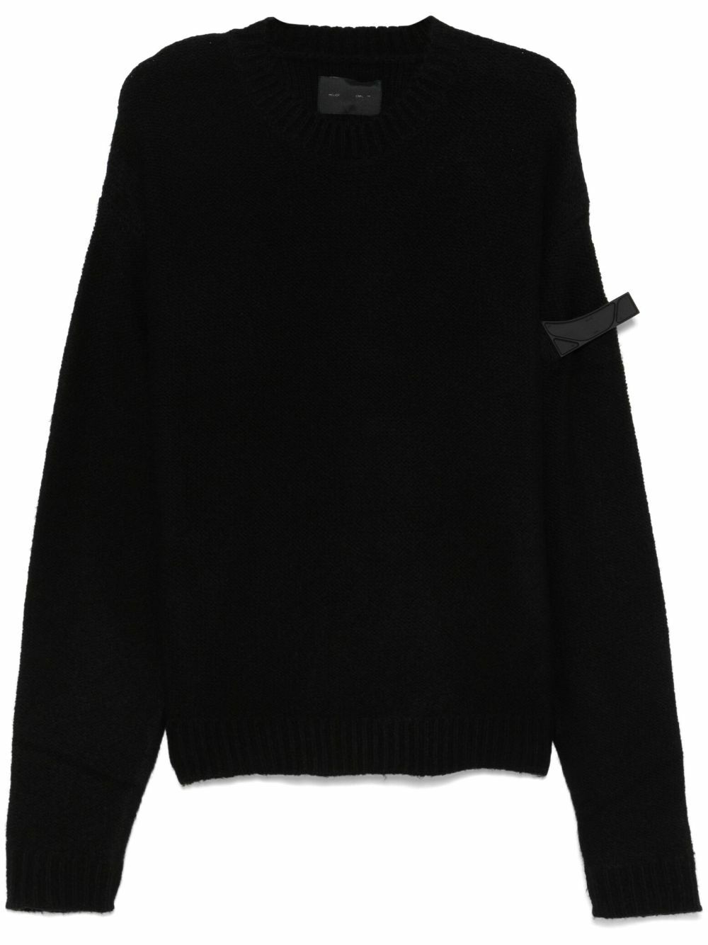【関税&送料込】Heliot Emil Sweaters Black HELIOT EMIL Black Tied Zip Sweater Heliot Emil