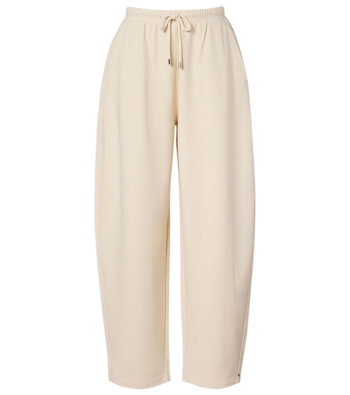 Photo: Sportmax Cotton-blend jersey wide-leg sweatpants