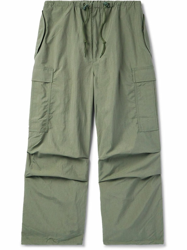 Photo: Beams Plus - Straight-Leg Nylon Cargo Trousers - Green