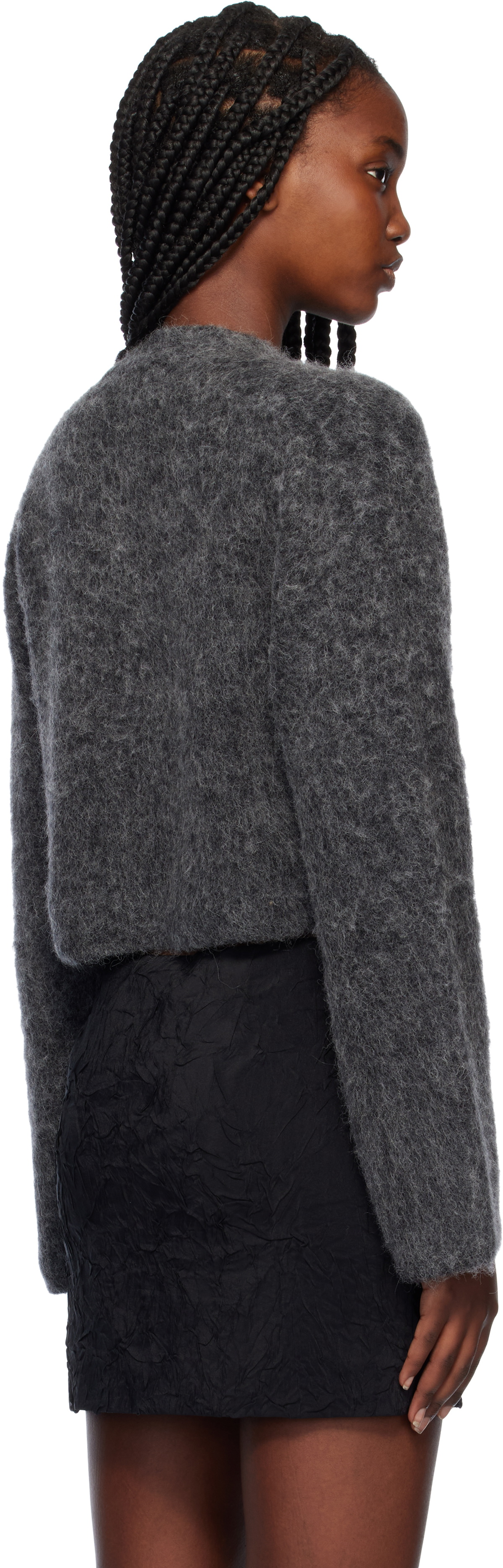 Nanushka Gray Henny Cardigan