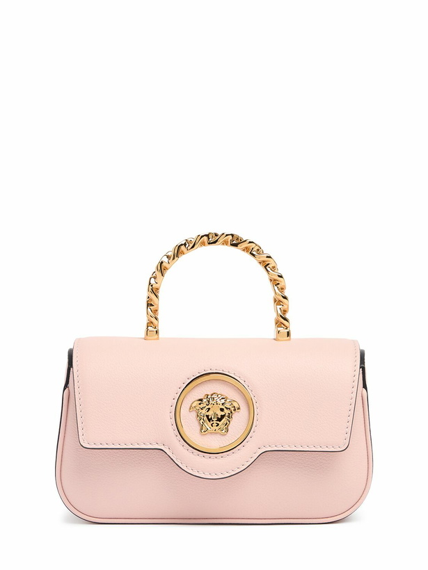 Photo: VERSACE Mini La Medusa Leather Top Handle Bag