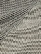 Nicholas Daley - Waffle-Knit Cotton Rollneck Sweatshirt - Gray