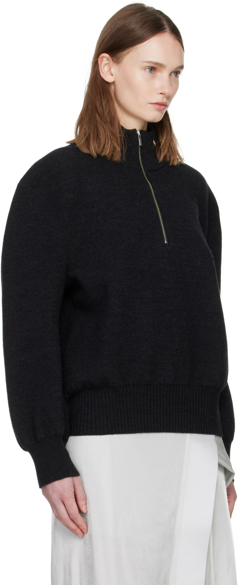 ISSEY MIYAKE Black Handsome Knit Sweater