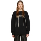 Loewe Black Knit Stitch Sweater