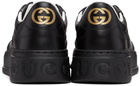 Gucci Black GG Embossed Sneakers