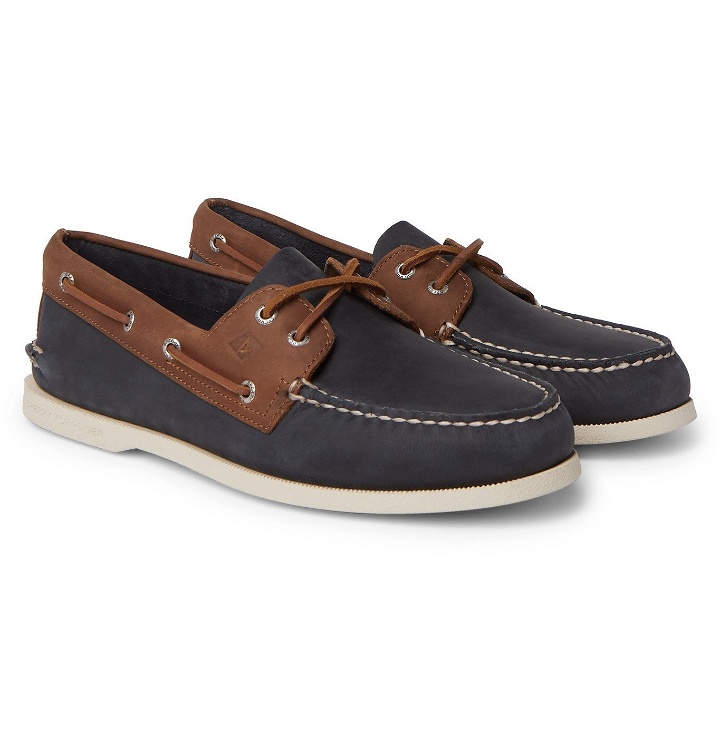 Photo: Sperry - Authentic Original Two-Tone Leather Boat Shoes - Blue