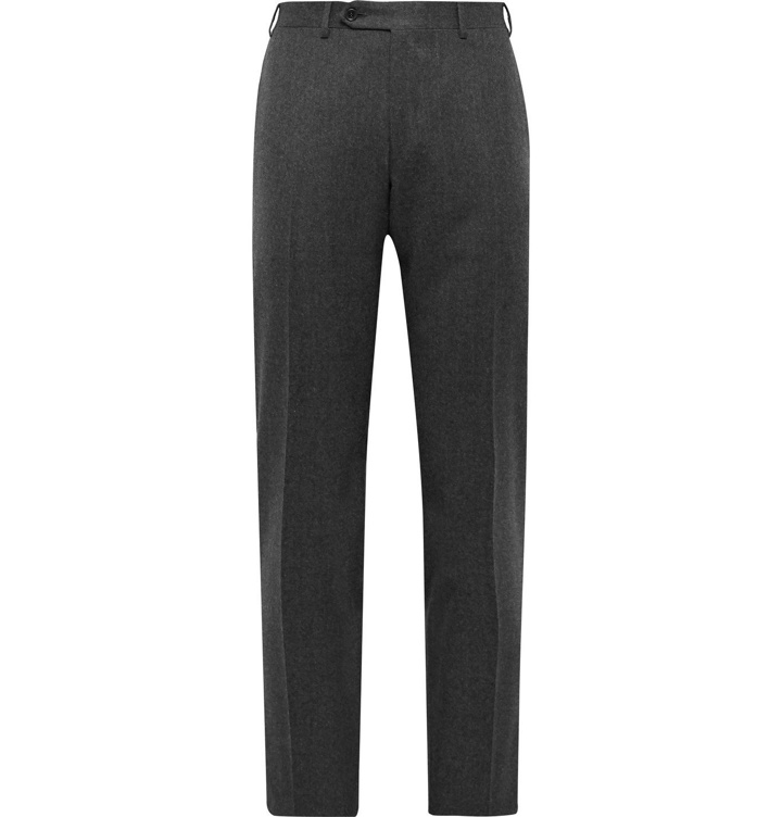 Photo: Canali - Super 120s Wool-Flannel Trousers - Gray