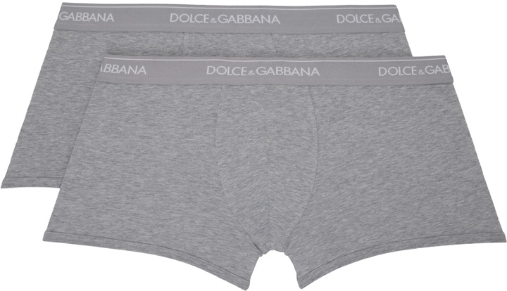 Photo: Dolce & Gabbana Two-Pack Gray Boxers