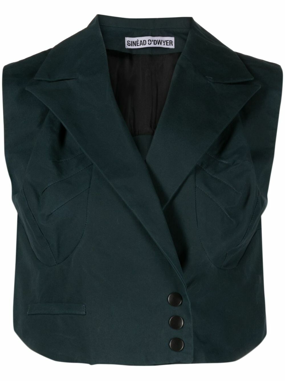 Sinead O'Dwyer Blue Cotton Drill Waistcoat