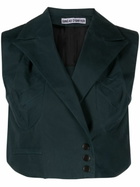 Sinead O'Dwyer Blue Cotton Drill Waistcoat
