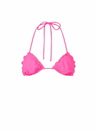 MC2 Saint Barth Woman Fluo Pink Triangle Beach Top Sagittarius
