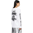 Simone Rocha White 'Coming Up Roses' Print Long Sleeve T-shirt