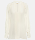 Victoria Beckham - Pleated silk blouse