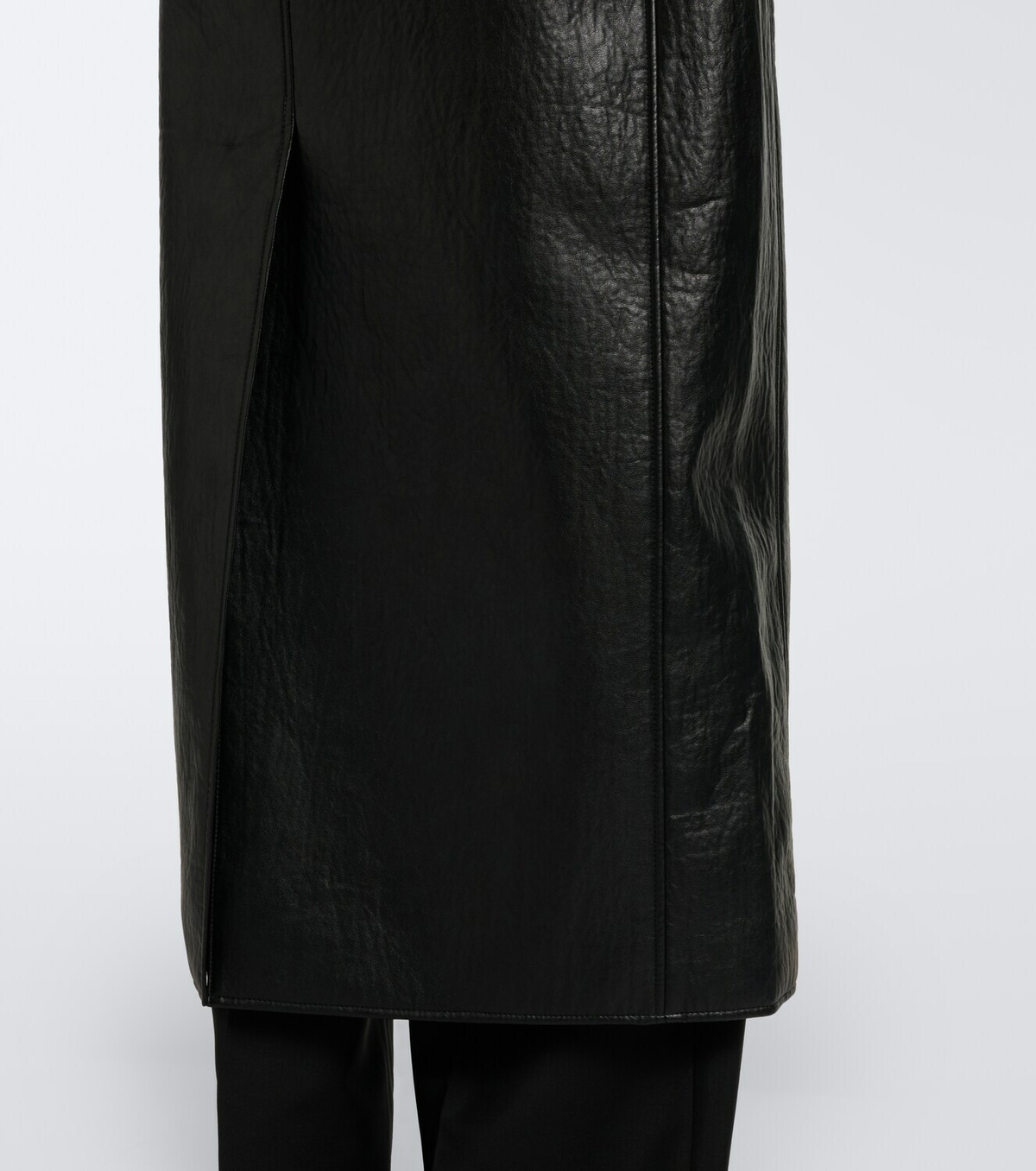 The Frankie Shop Edra shearling-trimmed wrap coat