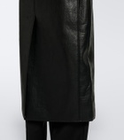 The Frankie Shop Edra shearling-trimmed wrap coat