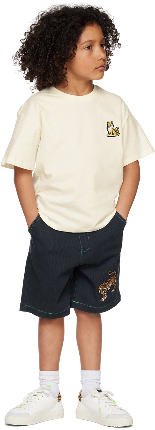 KENZO Kids Lucky Tiger Bermuda Shorts in Black