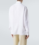 Kiton Dorian bow-detail linen shirt