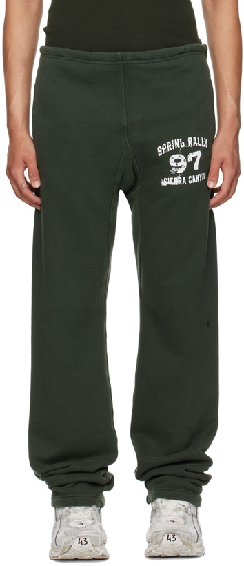 Photo: GREG ROSS SSENSE Exclusive Green Sweatpants