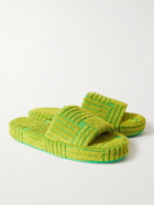 Bottega Veneta - Terry Slides - Green