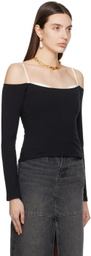 Reformation Black Genesis Long Sleeve T-Shirt