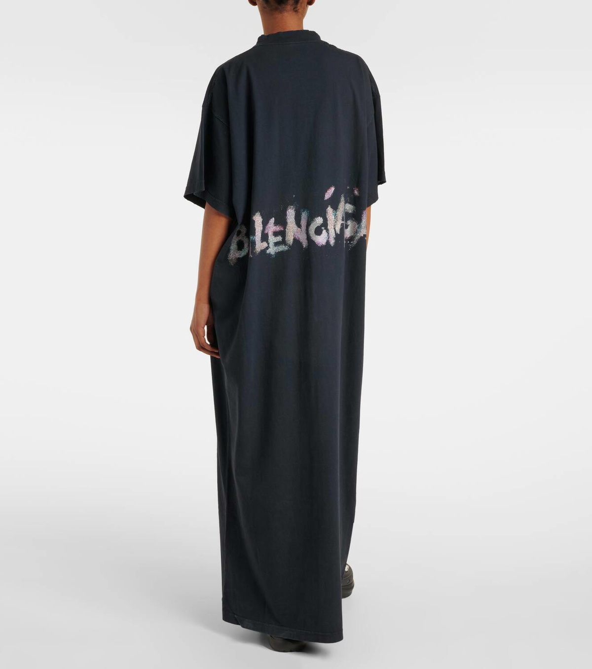 Balenciaga Logo cotton jersey T-shirt dress