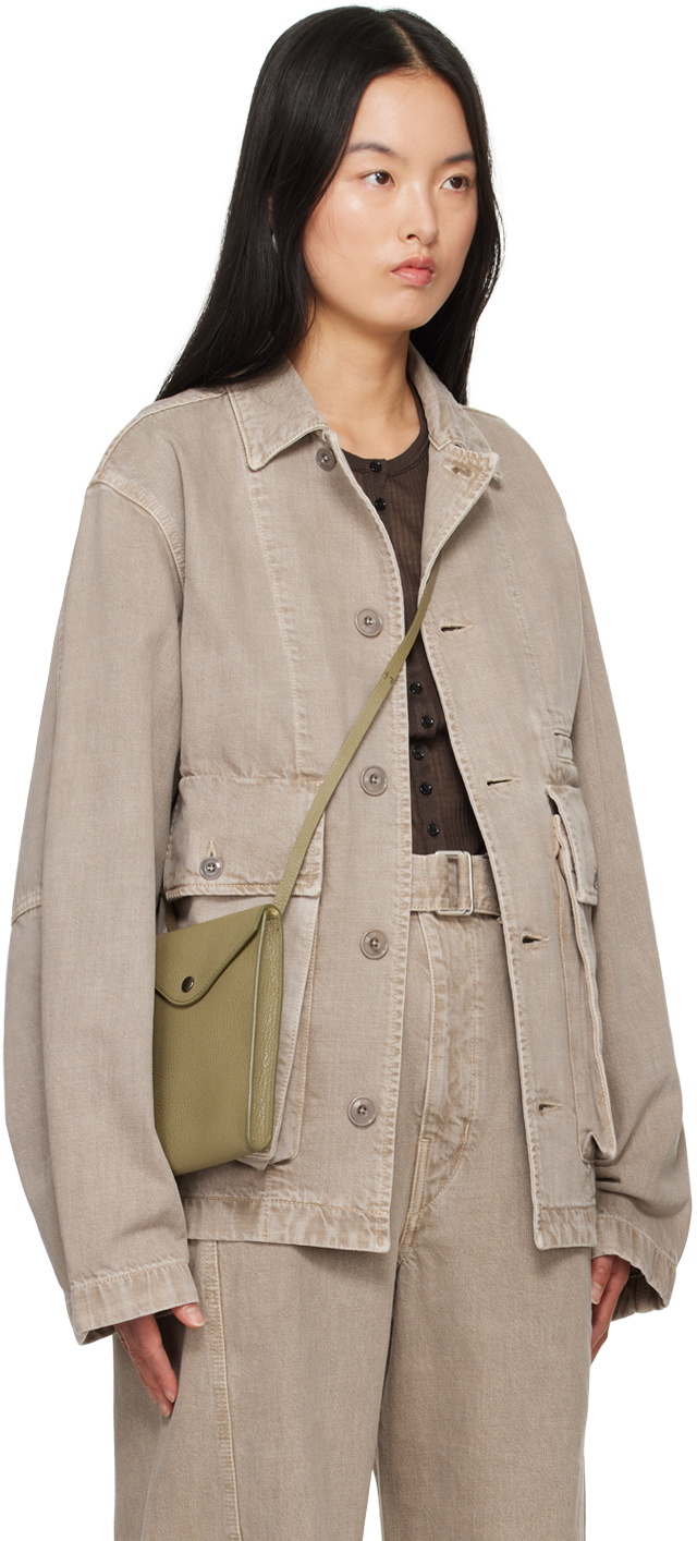 ジャケット・アウター Lemaire Denim Boxy Jacket size S Cotton Denim Boxy Jacket — Snowy Blue Grey – La Garçonne