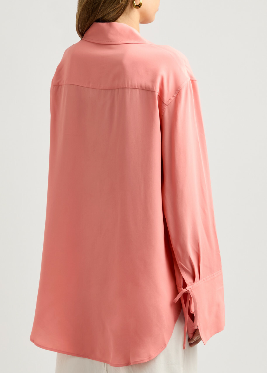 Rejina Pyo Saskia tie Shirt Pink