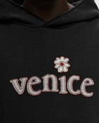 Erl Venice Patch Hoodie Knit Black - Mens - Hoodies
