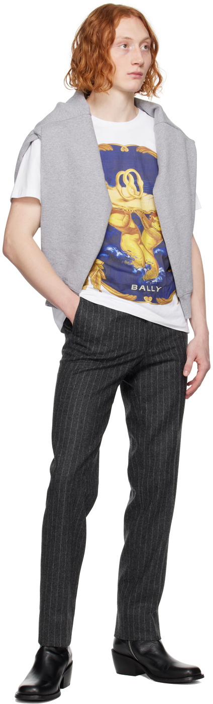 Bally White Graphic T-Shirt