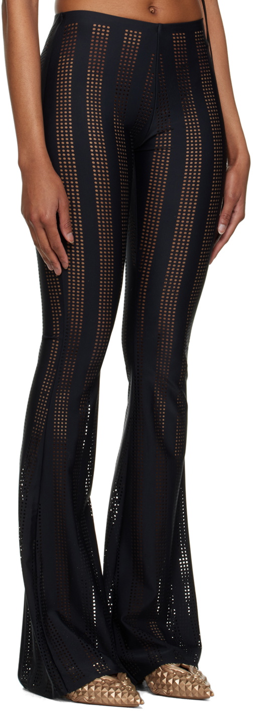 FAL-ASH Black Lasercut Leggings