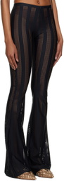FAL-ASH Black Lasercut Leggings