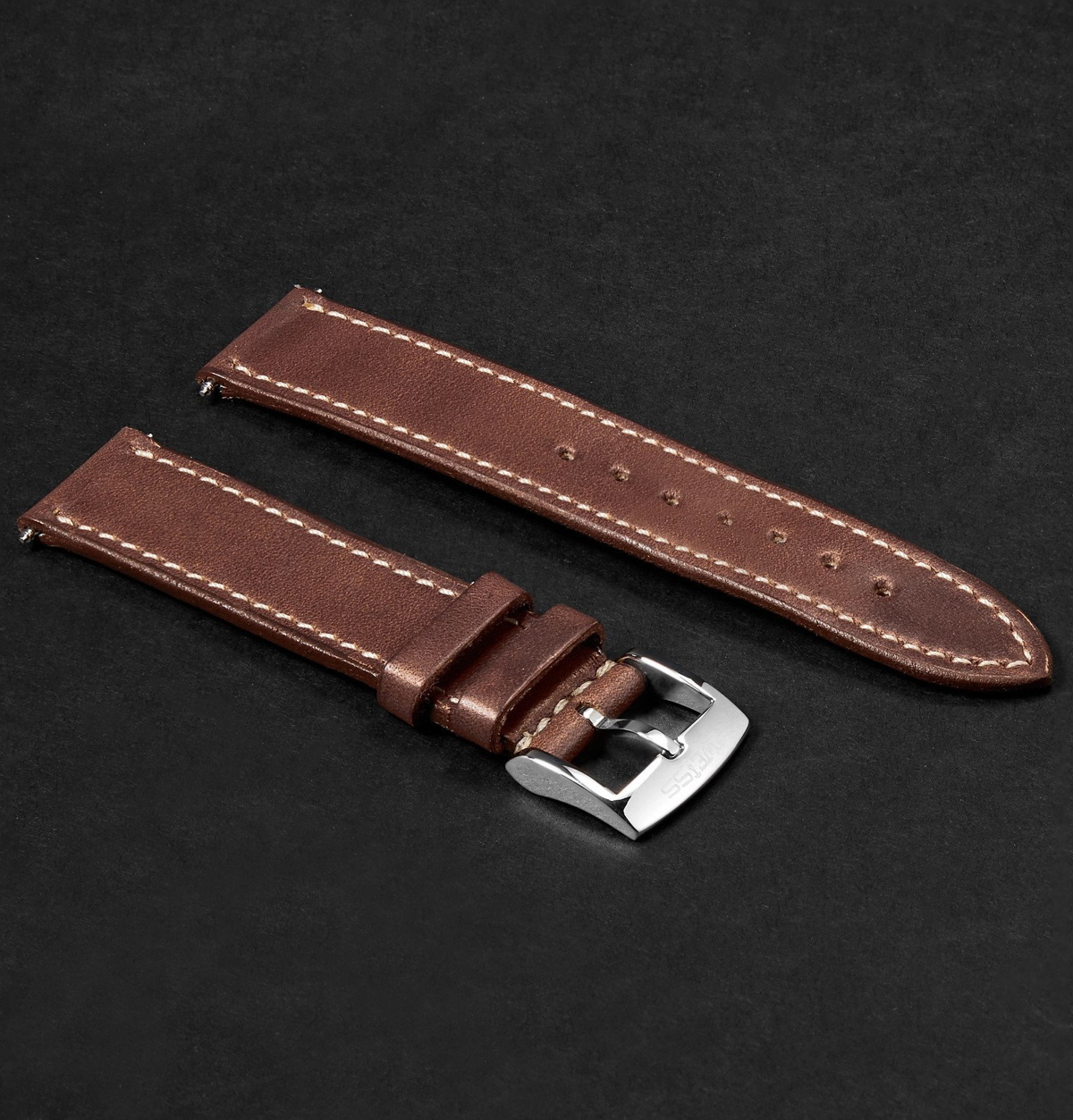 Photo: Weiss - Leather Watch Strap - Brown