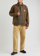 Carhartt Wip Conro Leopard-print Canvas Overshirt Brown