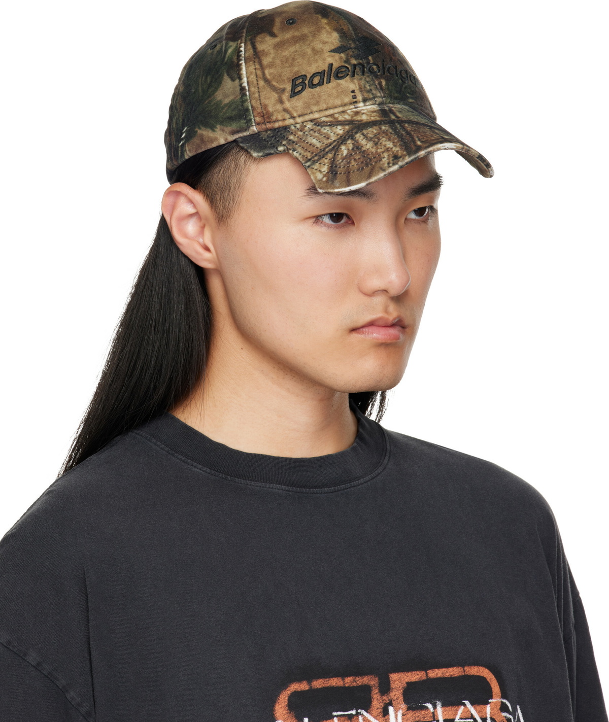 Balenciaga Khaki Camo Cap