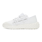 Giuseppe Zanotti White Leather Urchin Sneakers