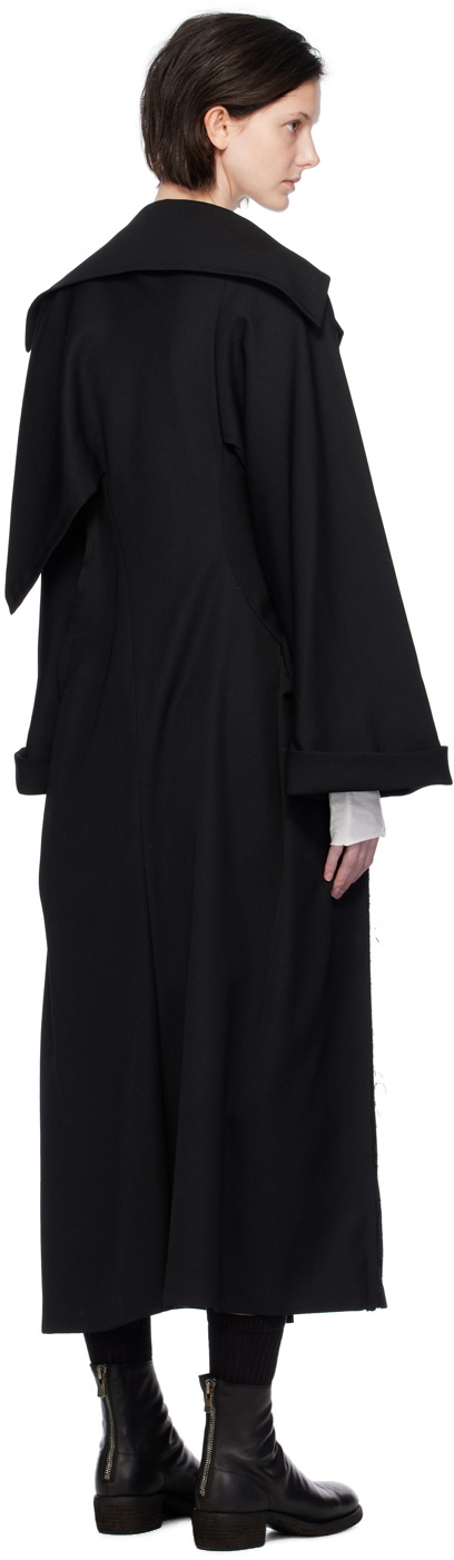 Yohji Yamamoto Black Slim Coat